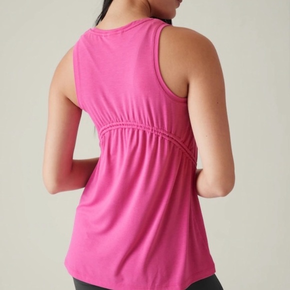NWT - Athleta - Pink Air Out Cinch Tank - Picture 2 of 13